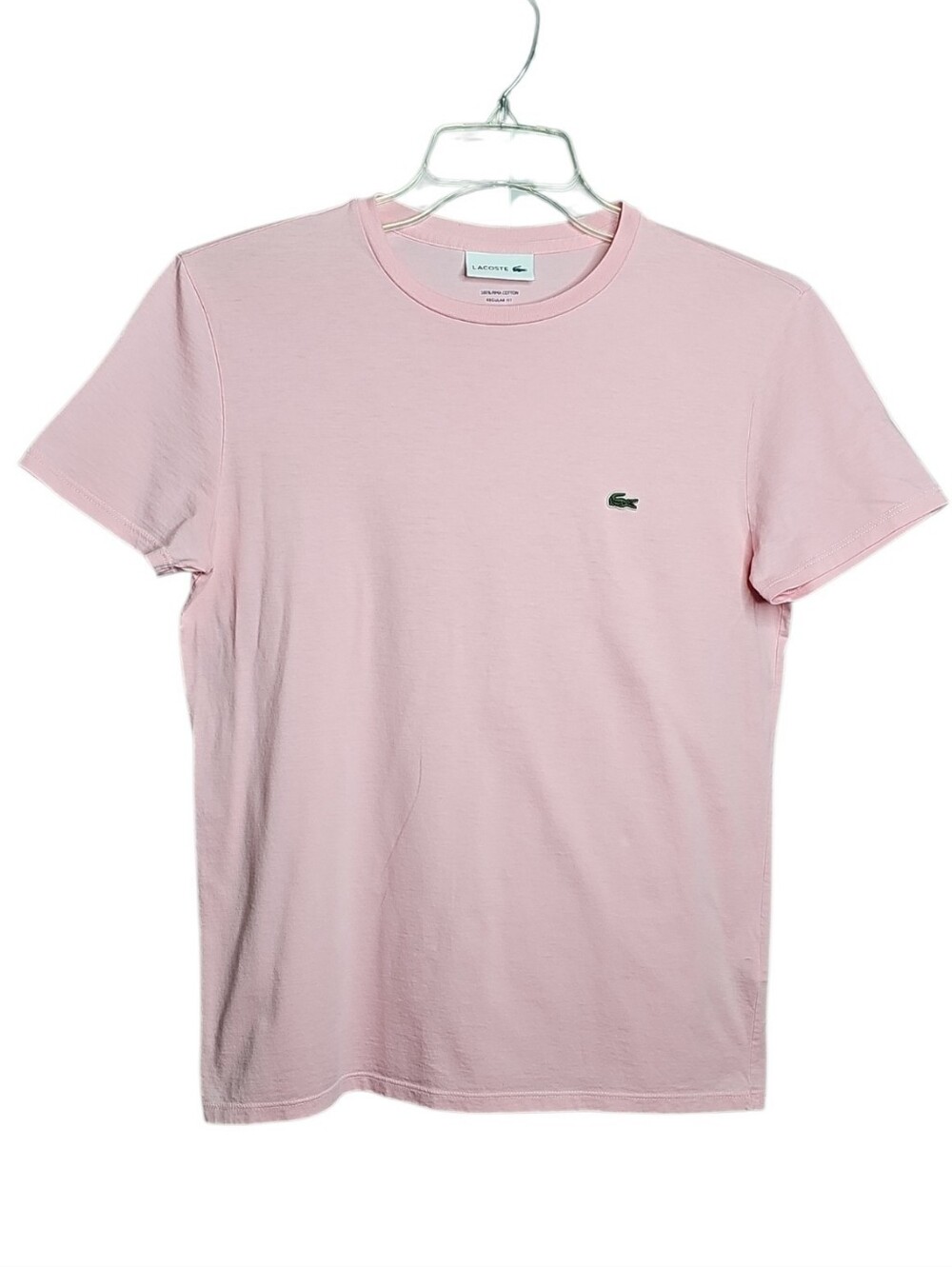🐊Lacoste Light Pink Shortsleeve T-Shirt. Women's Size: Medium. Regular Fit. - Picture 11 of 12
